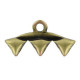 Cymbal ™ DQ metal bead ending Vani III for Matubo GemDuo - Antique bronze